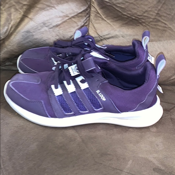 Purple athletic running Addis’s shoes - Picture 1 of 4